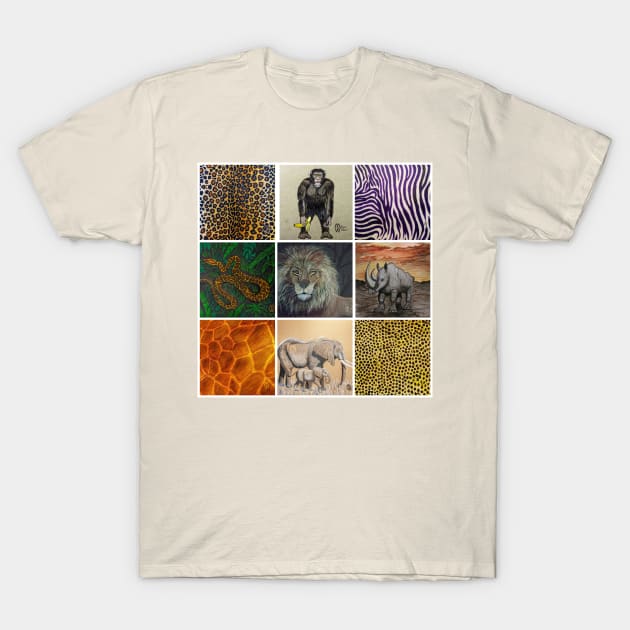 African Animals Art T-Shirt by Matt Starr Fine Art